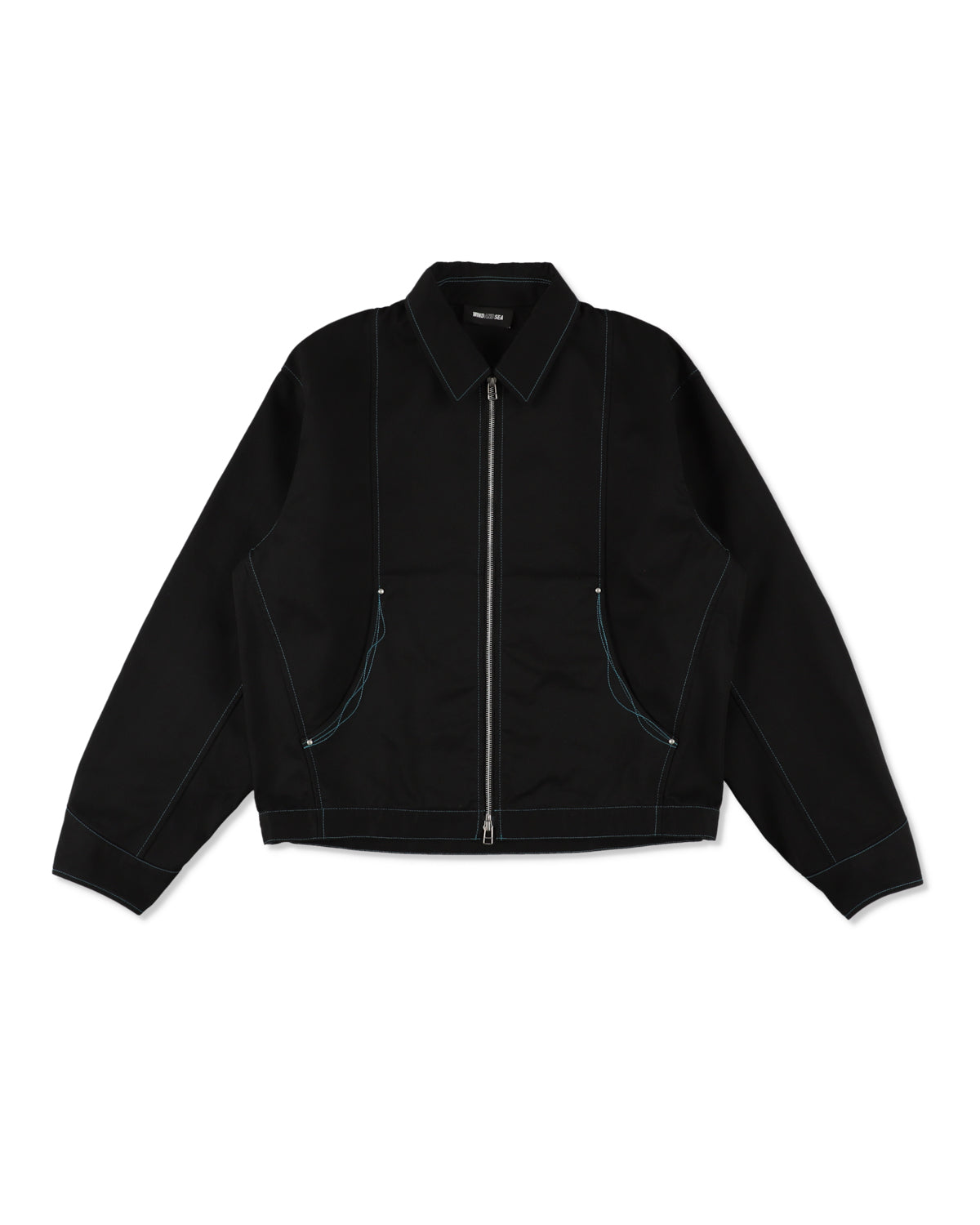 WAVE BLUE STITCH JACKET