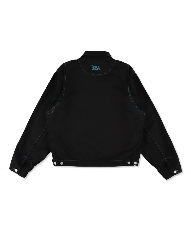 WAVE BLUE STITCH JACKET