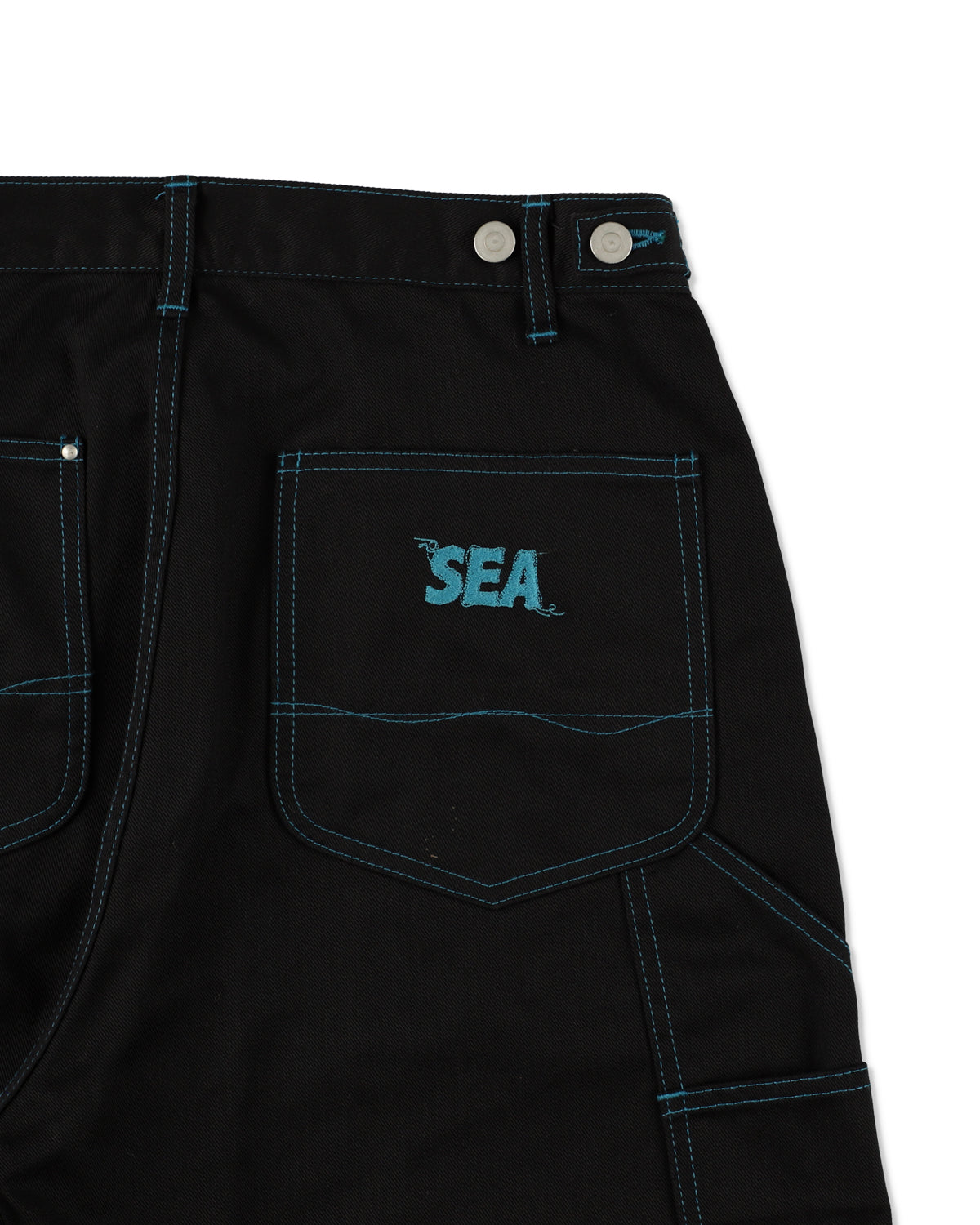 WAVE BLUE STITCH PANT