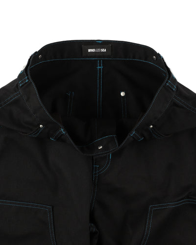 WAVE BLUE STITCH PANT