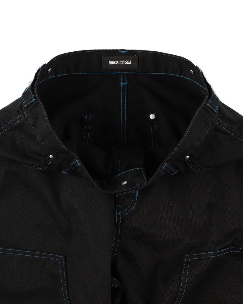 WAVE BLUE STITCH PANT