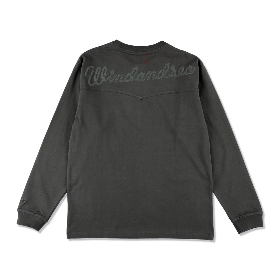 Wrangler x WDS Western Rope L/S Tee / BLACK