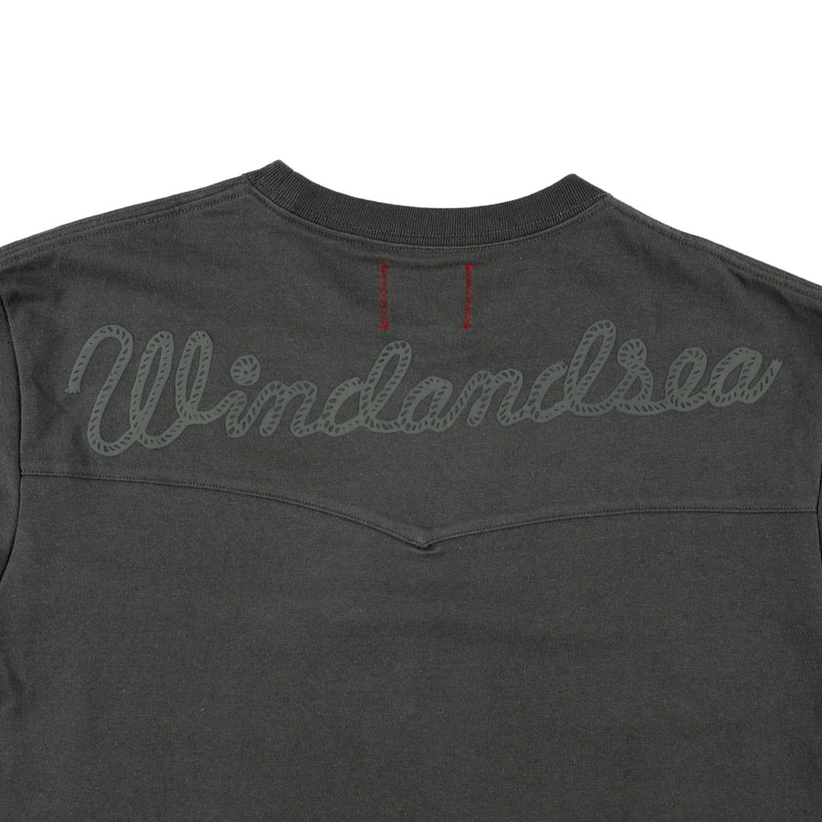 Wrangler x WDS Western Rope L/S Tee / BLACK