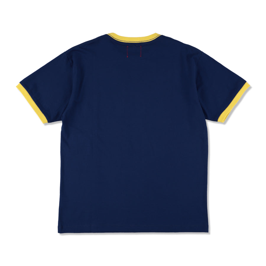 Wrangler x WDS (wandsea) S/S Tee / NAVY_LIN_MUSTARD