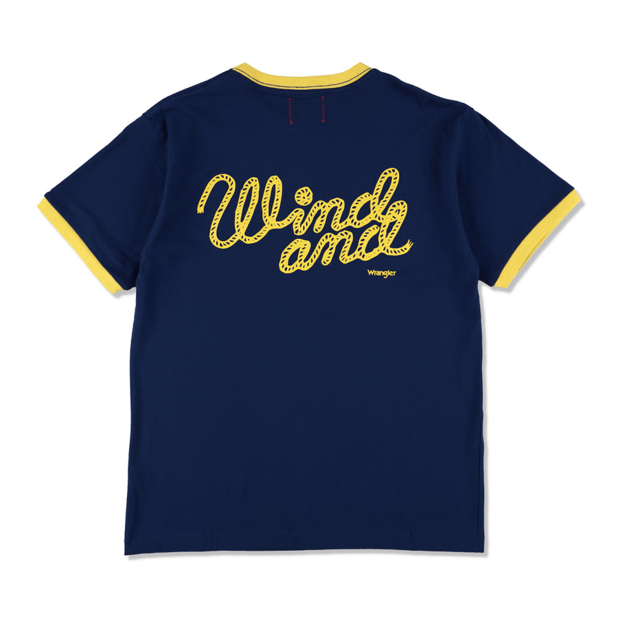 Wrangler x WDS Rope S/S Tee / NAVY_LIN_MUSTARD