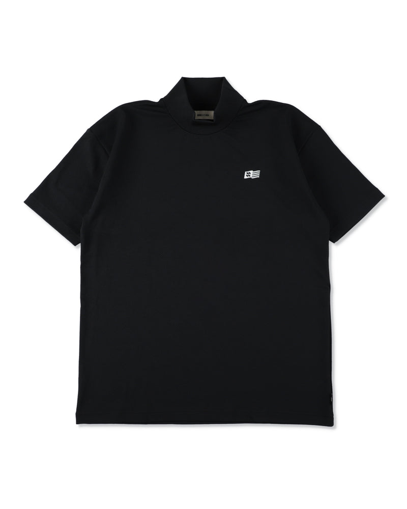 PANEL MOCK NECK S/S TEE