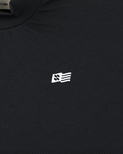 PANEL MOCK NECK S/S TEE