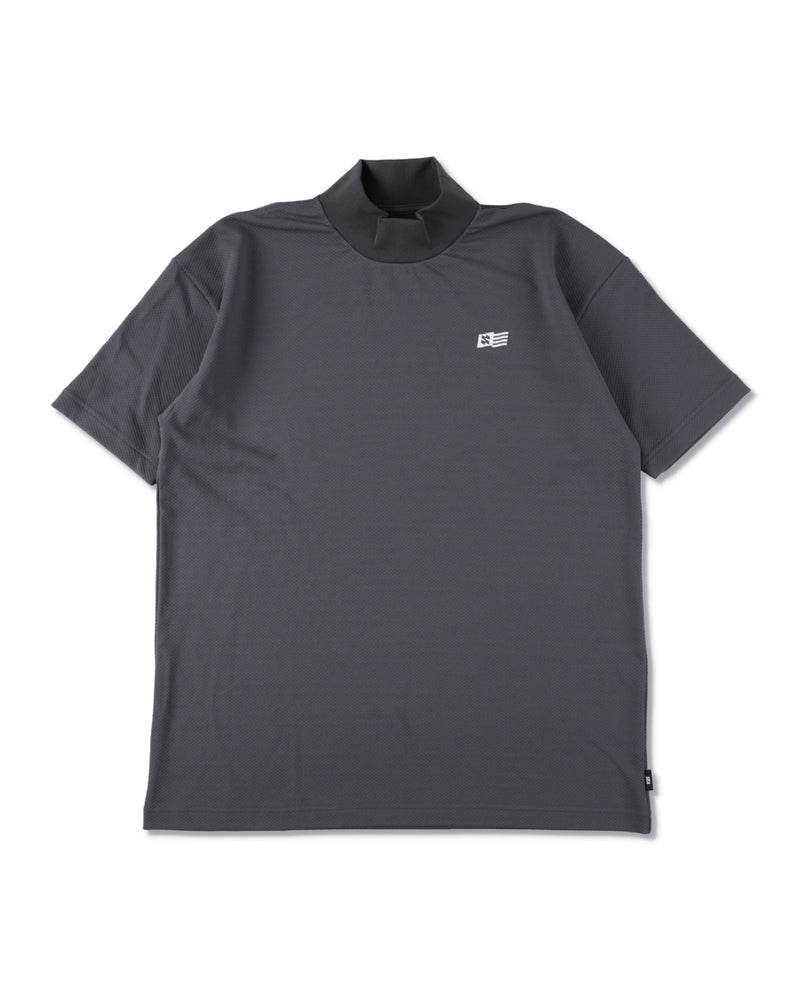 PANEL MOCK NECK S/S TEE