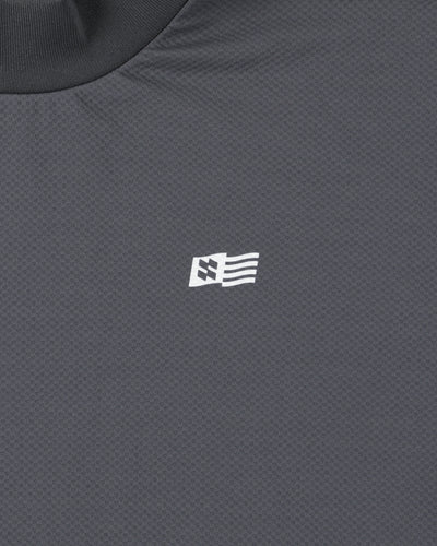 PANEL MOCK NECK S/S TEE