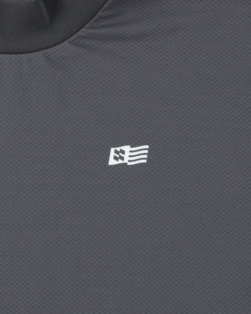 PANEL MOCK NECK S/S TEE