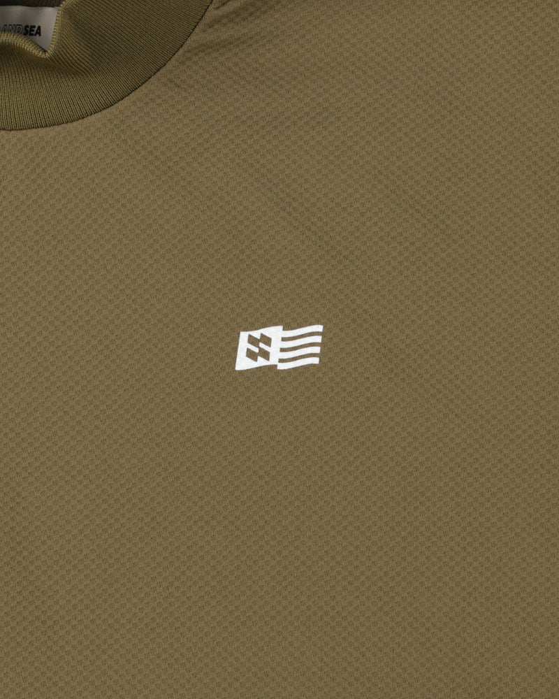PANEL MOCK NECK S/S TEE