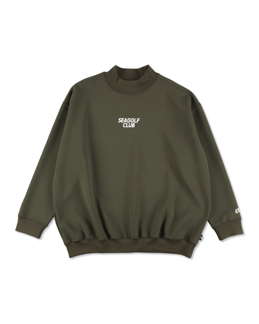 MOCK NECK PONCH L/S TEE