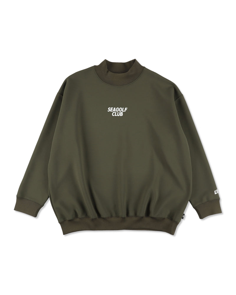 MOCK NECK PONCH L/S TEE