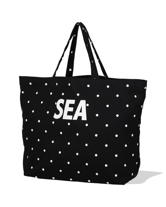 DOT SEA BIG CANVAS TOTE