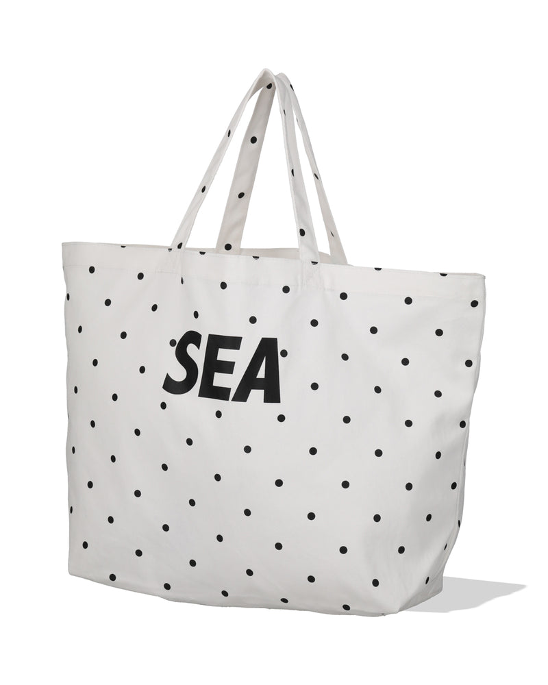 DOT SEA BIG CANVAS TOTE