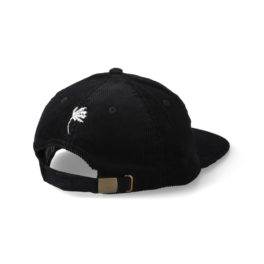 CORDUROY LOGO CAP / BLACK