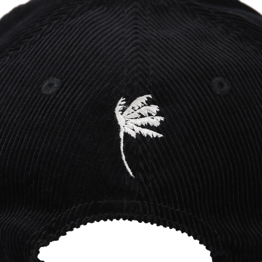 CORDUROY LOGO CAP / BLACK