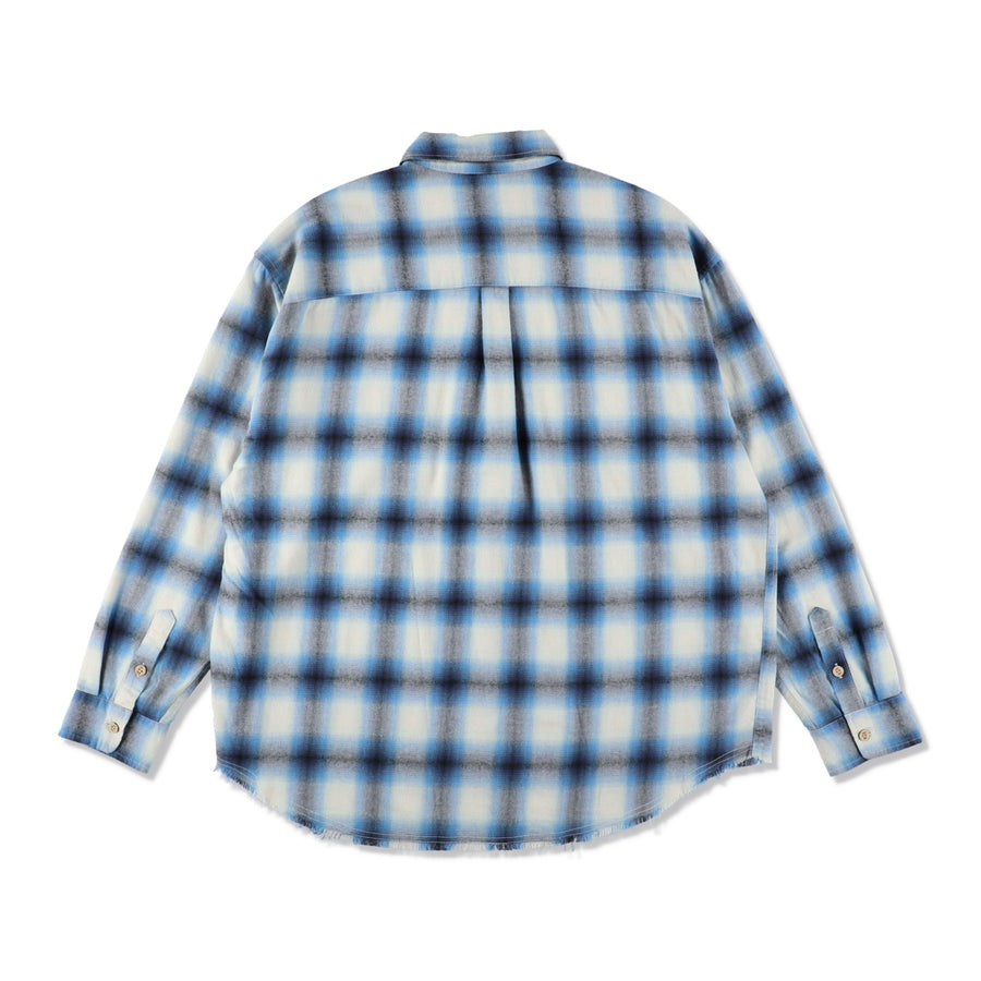 OMBRE CHECK L/S SHIRT / BLUE