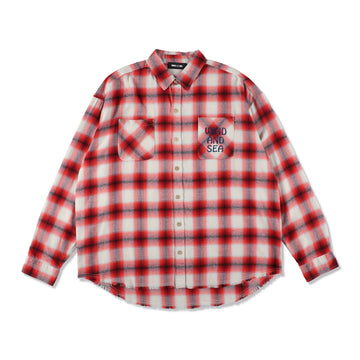 OMBRE CHECK L/S SHIRT / RED