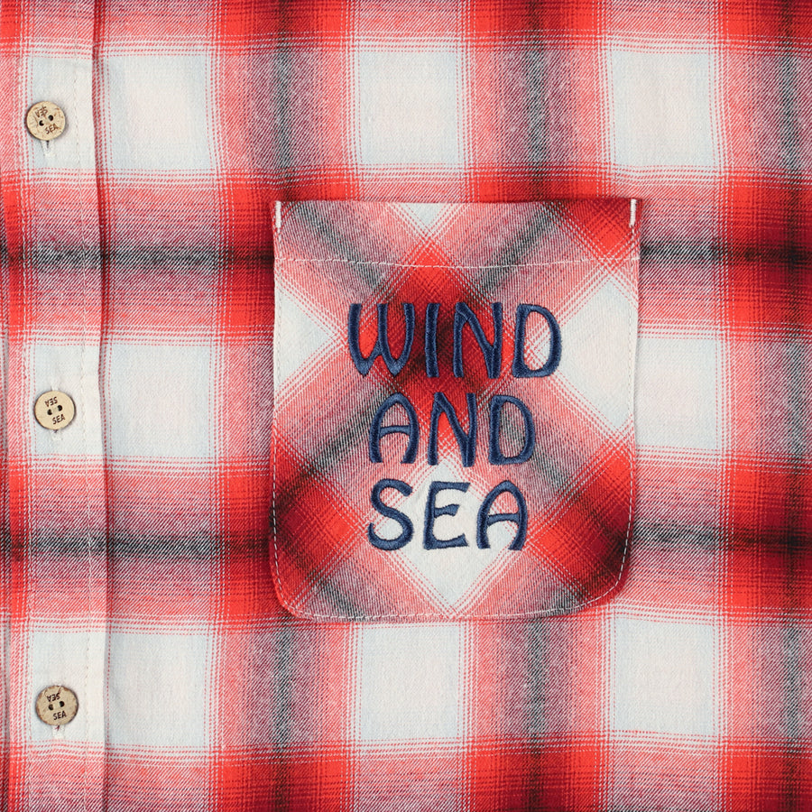 OMBRE CHECK L/S SHIRT / RED