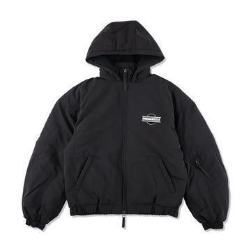 FLEECE PUFFER JACKET / BLACK