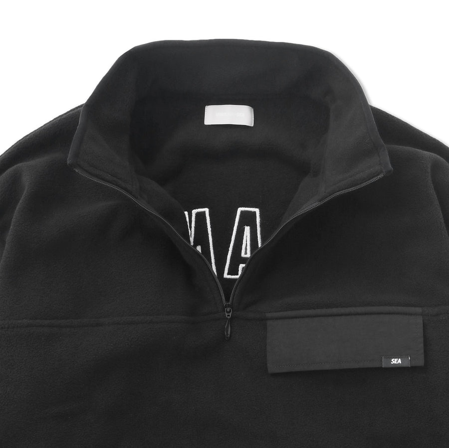 FLEECE L/S PULLOVER / BLACK