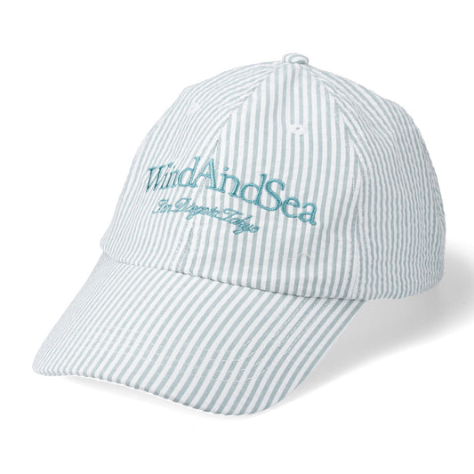 SEERSUKER STRIPE CAP