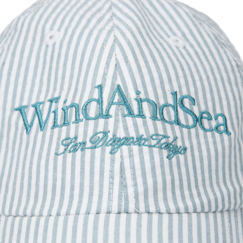 SEERSUKER STRIPE CAP