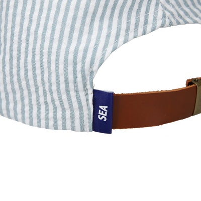SEERSUKER STRIPE CAP