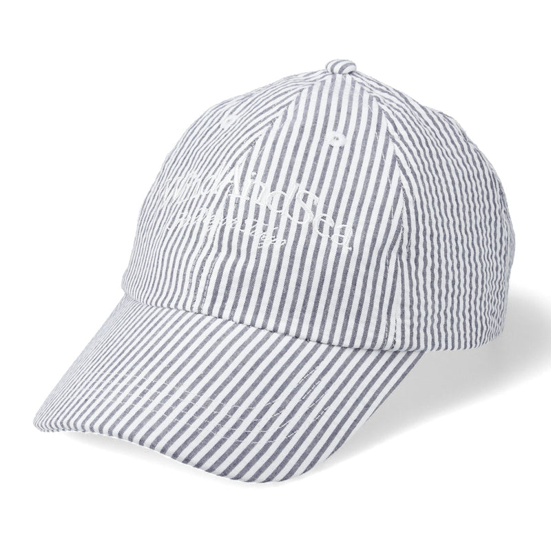 SEERSUKER STRIPE CAP