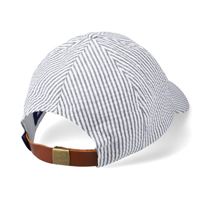 SEERSUKER STRIPE CAP