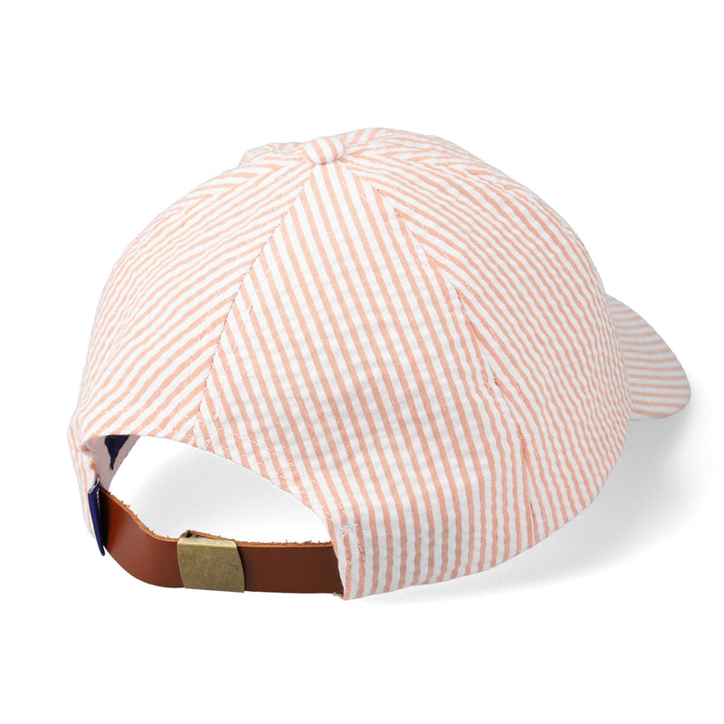 SEERSUKER STRIPE CAP