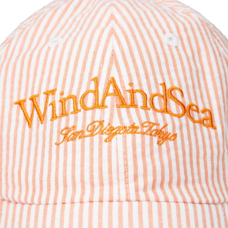 SEERSUKER STRIPE CAP