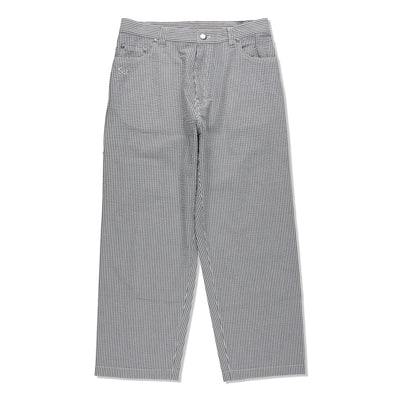 SEERSUKER STRIPE PAINTER PANTS