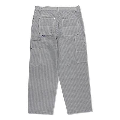 SEERSUKER STRIPE PAINTER PANTS