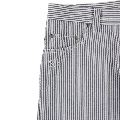 SEERSUKER STRIPE PAINTER PANTS