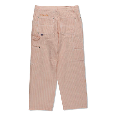SEERSUKER STRIPE PAINTER PANTS