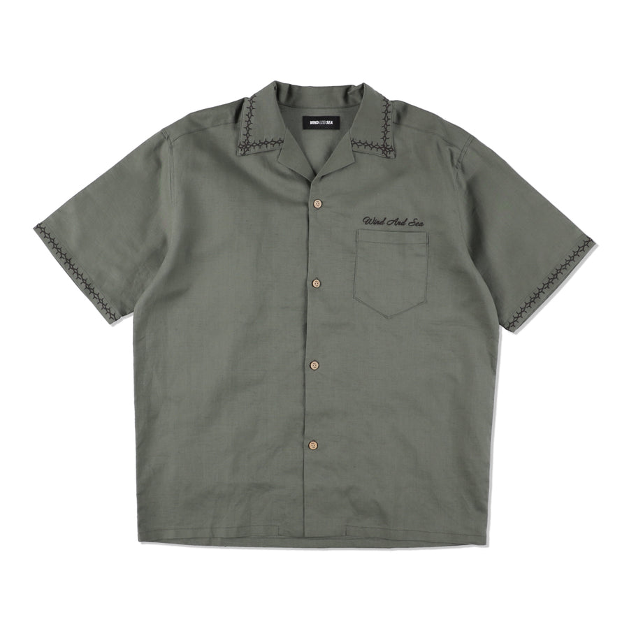 Stitch Linen S/S Shirt / KHAKI