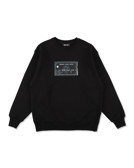 CREDIT CARD LOGO CREWNECK SWEATSHIRTS