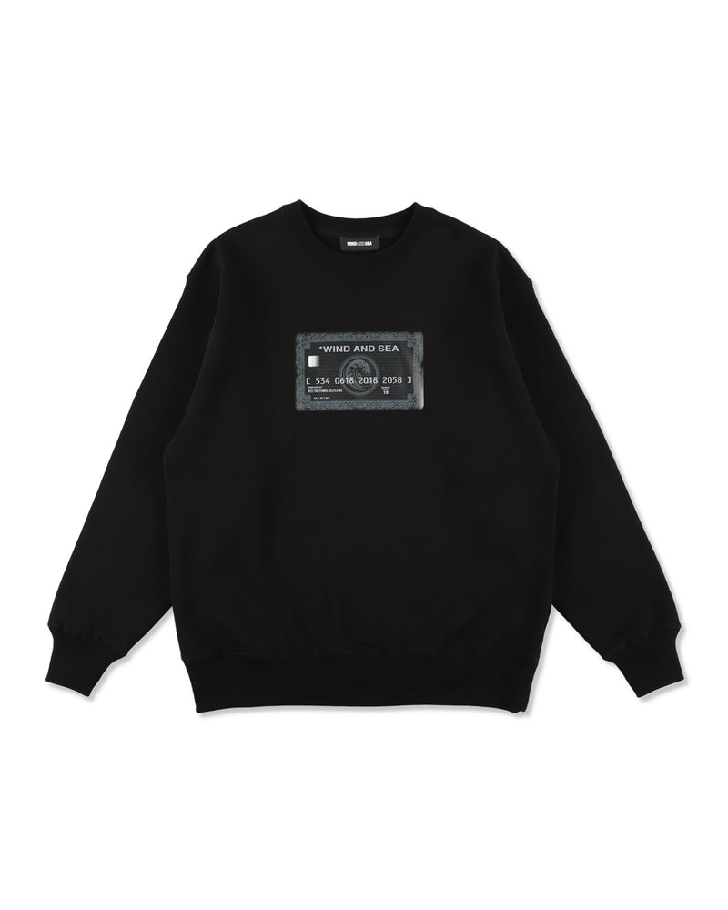 CREDIT CARD LOGO CREWNECK SWEATSHIRTS