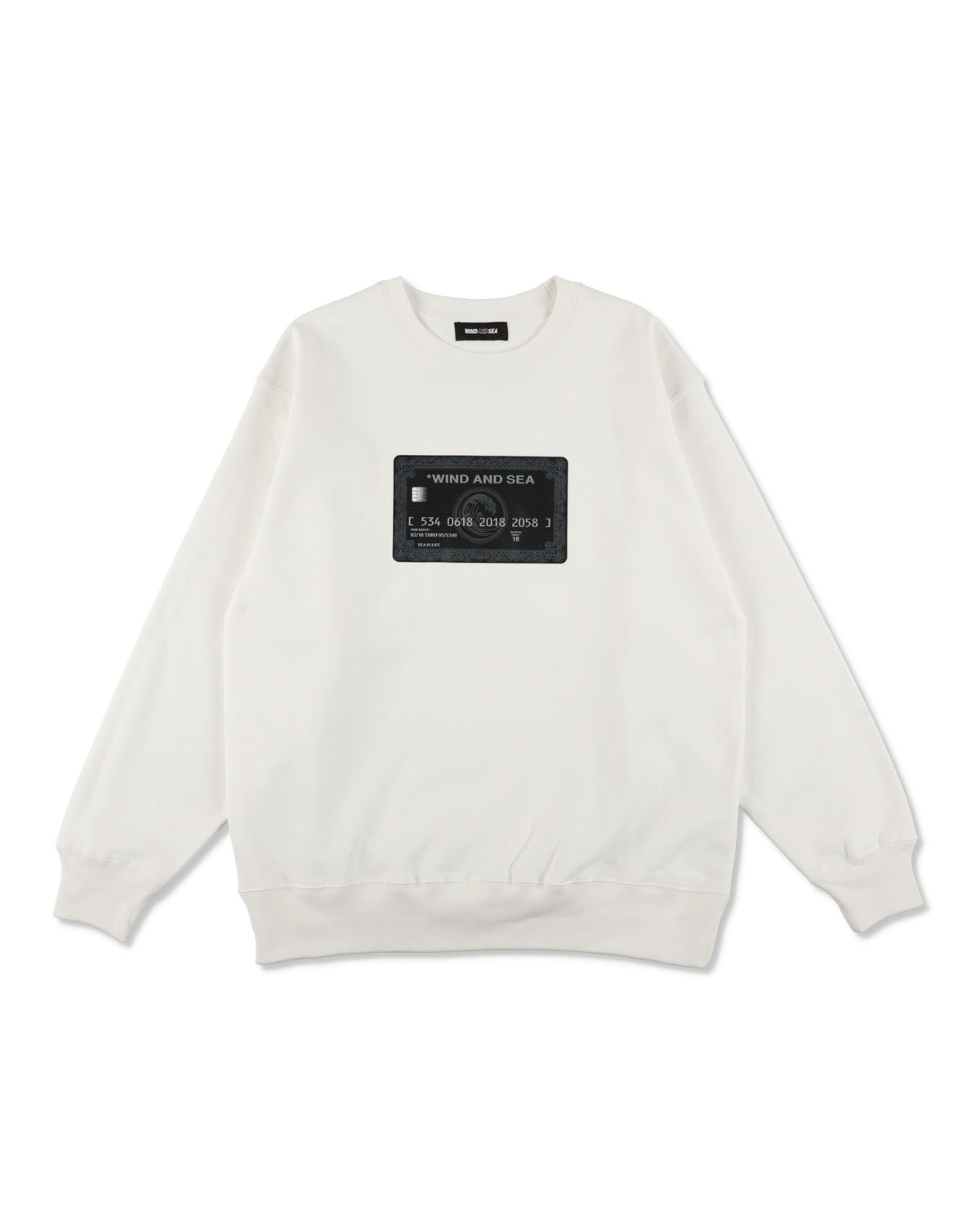 CREDIT CARD LOGO CREWNECK SWEATSHIRTS