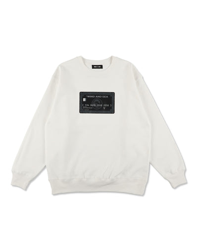 CREDIT CARD LOGO CREWNECK SWEATSHIRTS