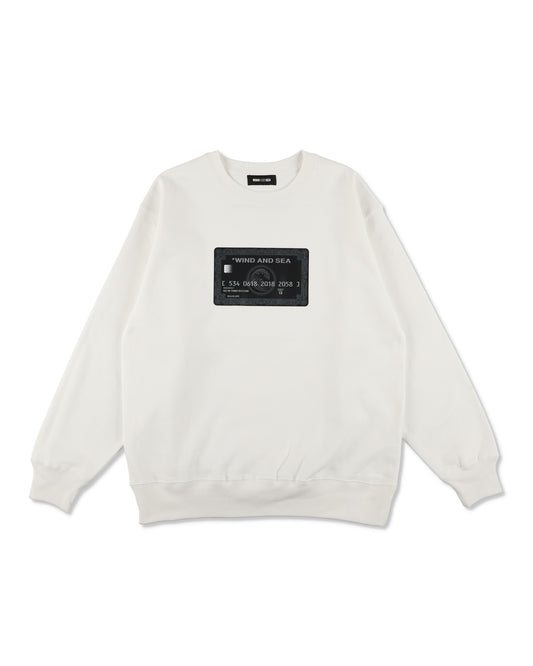 CREDIT CARD LOGO CREWNECK SWEATSHIRTS