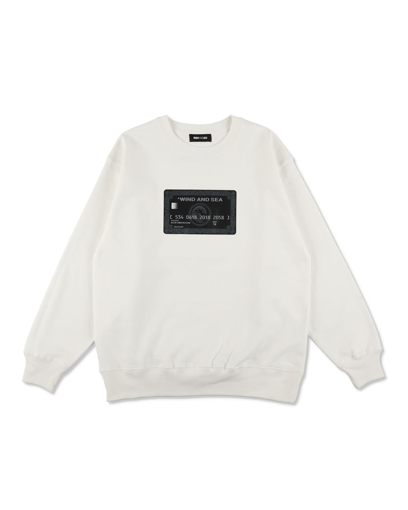 CREDIT CARD LOGO CREWNECK SWEATSHIRTS