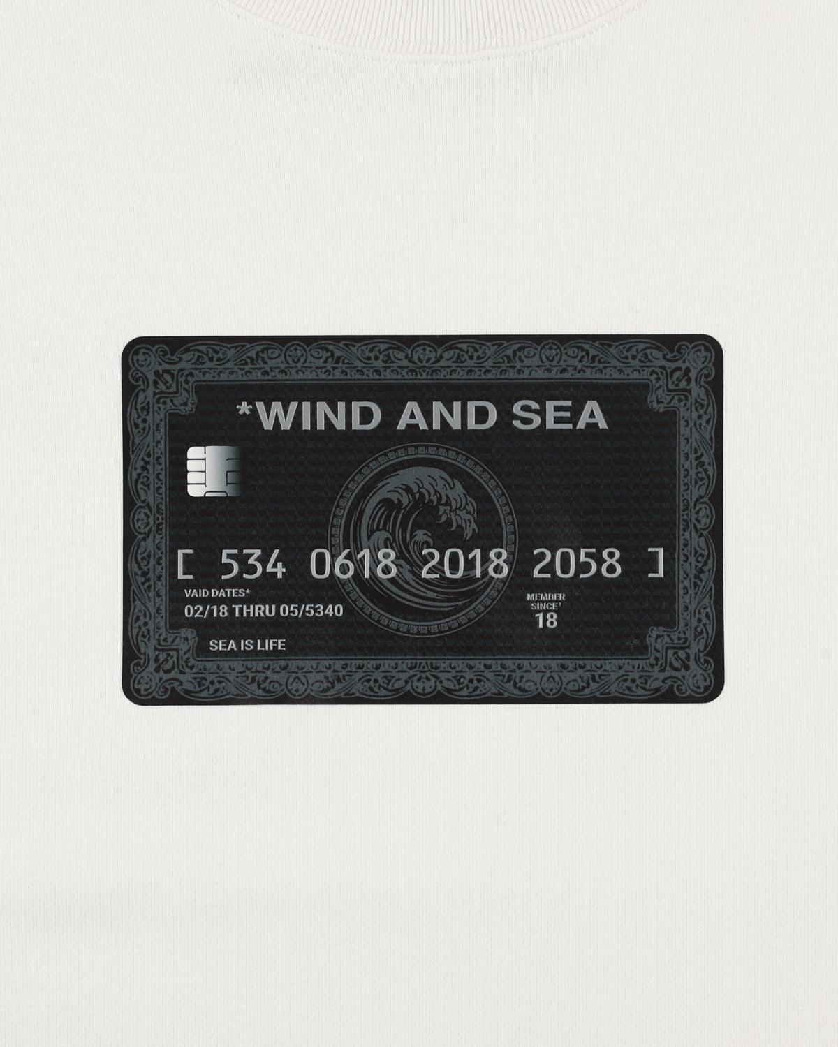 CREDIT CARD LOGO CREWNECK SWEATSHIRTS