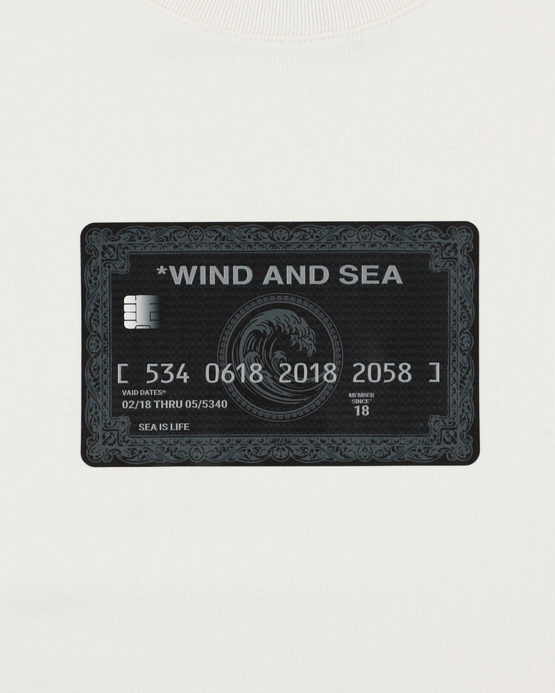 CREDIT CARD LOGO CREWNECK SWEATSHIRTS