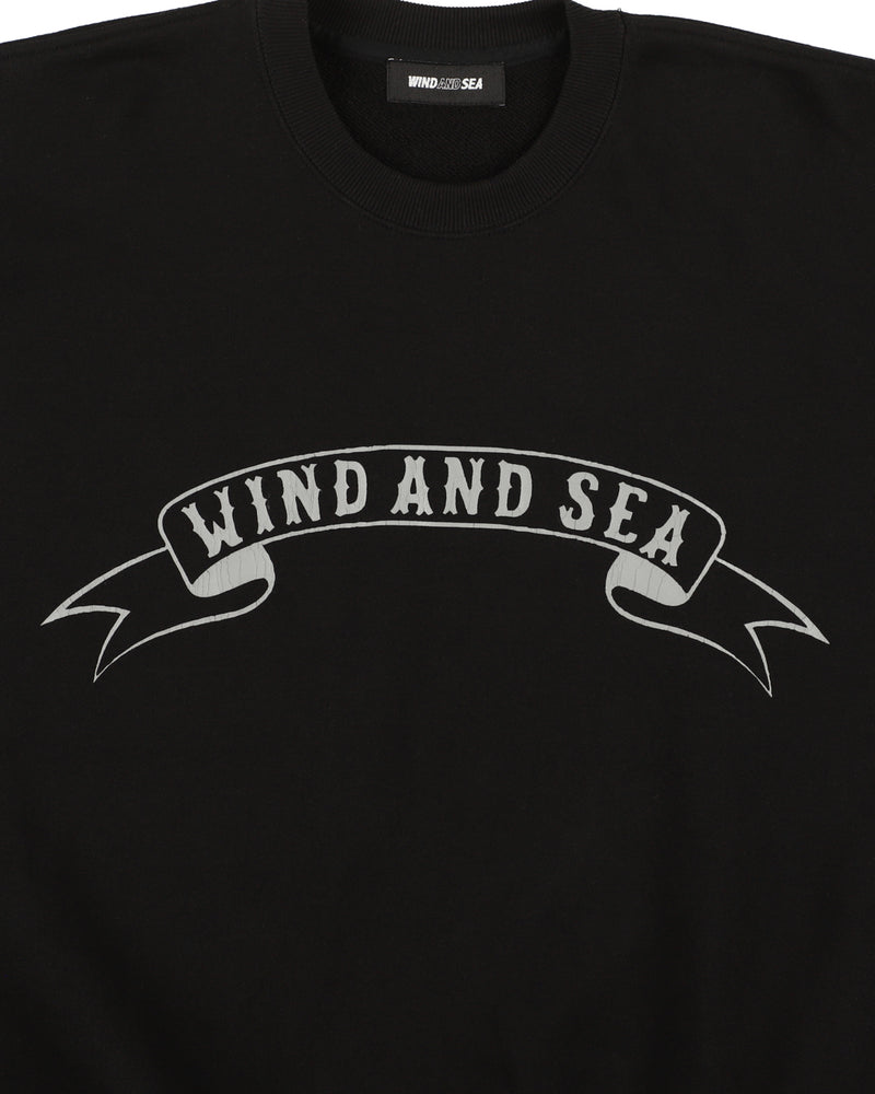 RIBON LOGO CREWNECK SWEATSHIRTS