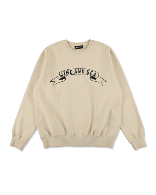 RIBON LOGO CREWNECK SWEATSHIRTS