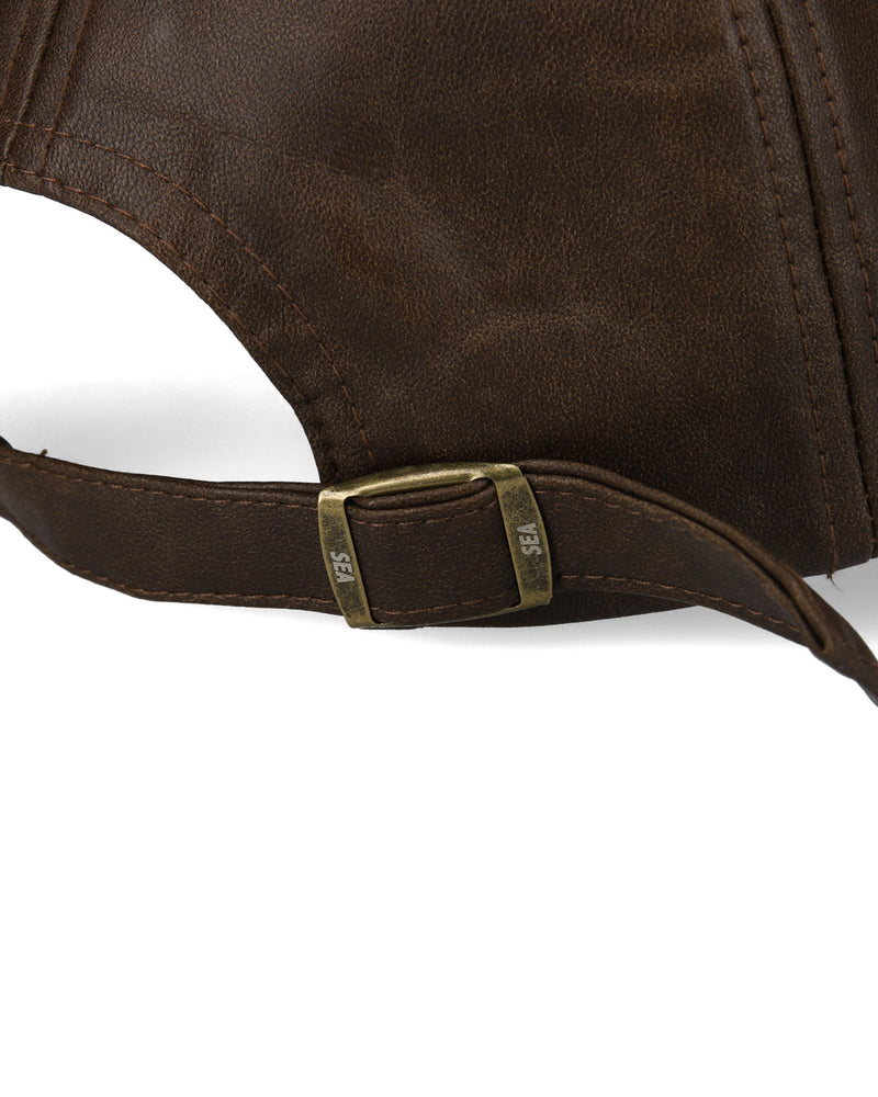 SYNTETIC LEATHER LOGO CAP