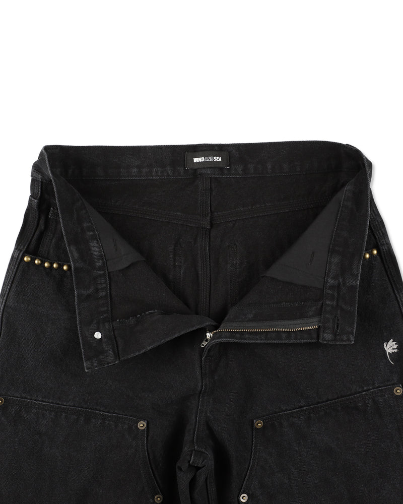 STUDS DOUBLE KNEE PANTS